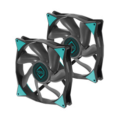 Iceberg Thermal IceGALE Case per computer Ventilatore 14 cm Nero 2 pz