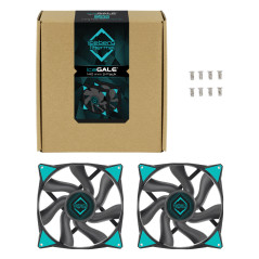 Iceberg Thermal IceGALE Case per computer Ventilatore 14 cm Nero 2 pz