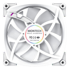 Montech AX120 PWM Case per computer Ventilatore 12 cm Bianco 3 pz