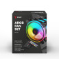 KIT 4 VENTILADORES PC SAVIO CON MANDO A DISTANCIA