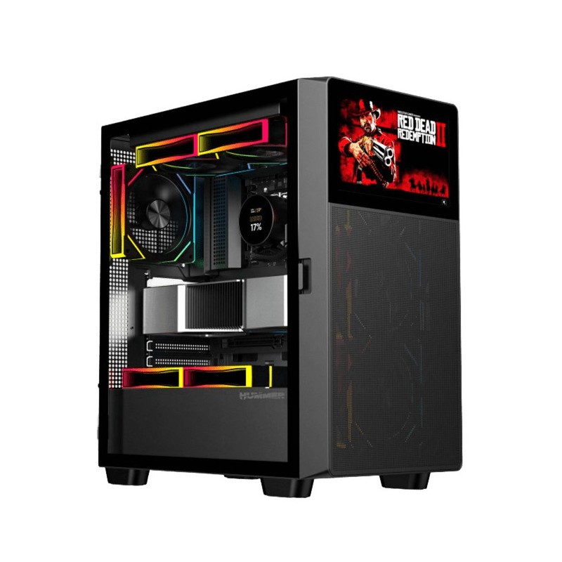 TORRE ATX NOX HUMMER BIOS LCD 8  BLACK