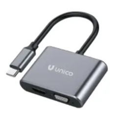 UNICO AD0245 replicatore di porte e docking station per laptop Cablato USB 3.2 Gen 1 (3.1 Gen 1) Type-C Grigio