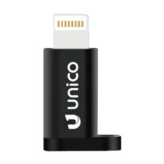 UNICO AD1937 adattatore per inversione del genere dei cavi USB-C Lightning Nero