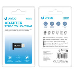 ADAPTADOR UNICO LIGHTNING MACHO A TIPO(C)HEMBRA