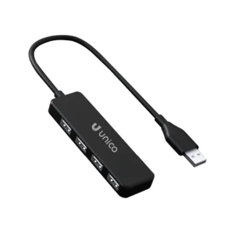 ADAPTADOR UNICO USB(A) A 4 USB(A) BLACK