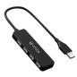 ADAPTADOR UNICO USB(A) A 4 USB(A) BLACK