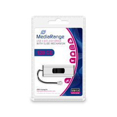 MediaRange MR918 unità flash USB 128 GB USB Type-A   Micro-USB 3.2 Gen 1 (3.1 Gen 1) Nero, Argento