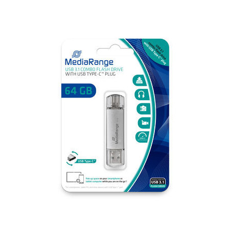 PENDRIVE COMBO 64GB USB 3.2 MEDIARANGE