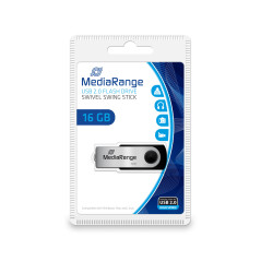 MediaRange MR910 unità flash USB 16 GB USB Type-A   Micro-USB 2.0 Nero, Argento
