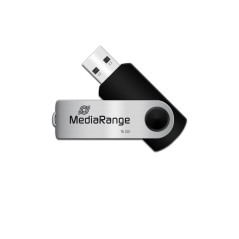 MediaRange MR910 unità flash USB 16 GB USB Type-A / Micro-USB 2.0 Nero, Argento