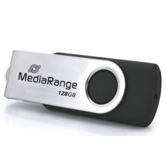 MediaRange MR1954 unità flash USB 128 GB USB tipo-C 3.2 Gen 1 (3.1 Gen 1) Nero, Argento