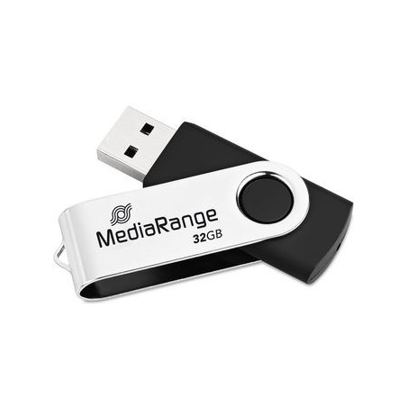 MediaRange MR911-3 unità flash USB 32 GB USB tipo A 2.0 Nero, Argento