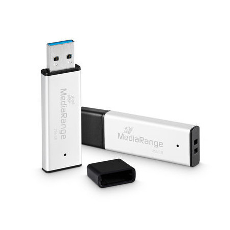 MediaRange MR1903 unità flash USB 256 GB USB tipo A 3.2 Gen 1 (3.1 Gen 1) Nero, Argento