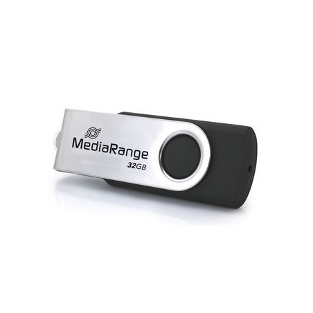 PENDRIVE 32GB USB-C 3.2 MEDIARANGE SILVER-BLACK