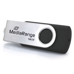 MediaRange MR1951 unità flash USB 16 GB USB tipo-C 3.2 Gen 1 (3.1 Gen 1) Nero, Argento