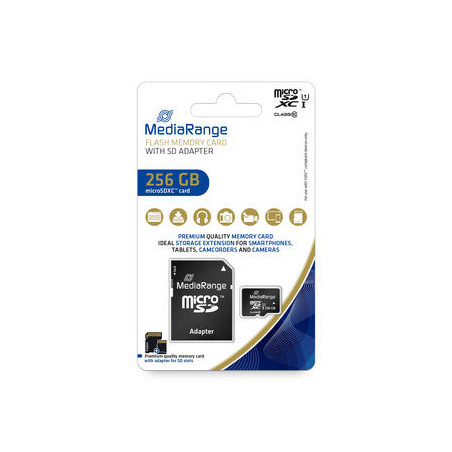 MediaRange MR946 memoria flash 256 GB MicroSDXC UHS-I Classe 10