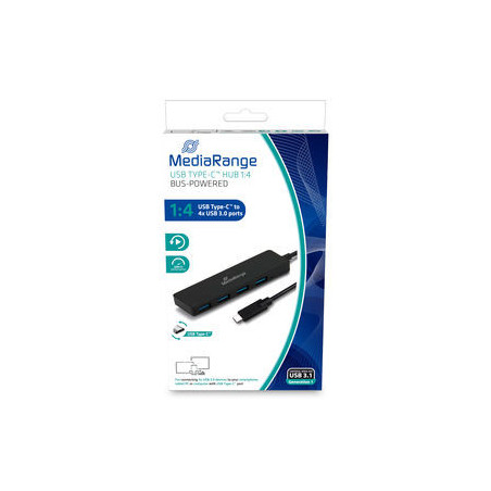 HUB MEDIARANGE USB-C 4XUSB 3.0