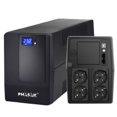 Phasak Esential gruppo di continuità (UPS) A linea interattiva 1 kVA 600 W 4 presa(e) AC