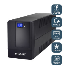 Phasak Esential gruppo di continuità (UPS) A linea interattiva 2 kVA 1200 W 4 presa(e) AC