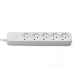 Savio Power strip 5 sockets 3m white LZ-09 5 presa(e) AC Tipo F Bianco