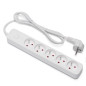 REGLETA DE 5 ENCHUFES 3M BLANCO SAVIO LZ-09