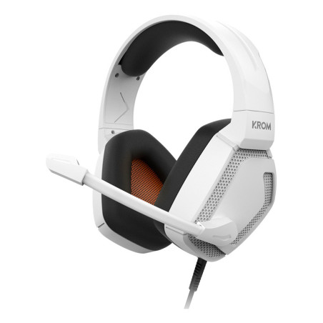 Krom Kopa Pro Auricolare Cablato A Padiglione Gaming Bianco
