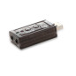 TARJETA DE SONIDO NEGRO USB 7.1 SAVIO AK-01