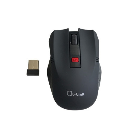 RATON OPTICO L-LINK WIRELESS USB NEGRO