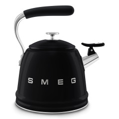 Smeg Bollitore con fischio 50's Style - Nero LUCIDO - WKF01BL