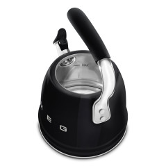 Smeg Bollitore con fischio 50's Style - Nero LUCIDO - WKF01BL