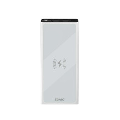 Savio power bank BA-06 10000 mAh adowanie indukcyjne Polimeri di litio (LiPo) Bianco