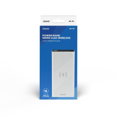 POWERBANK 10000 INDUCCION MAH SAVIO BA-06 BLANCO