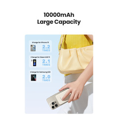 Ugreen 25208 batteria portatile 10000 mAh Carica wireless Beige