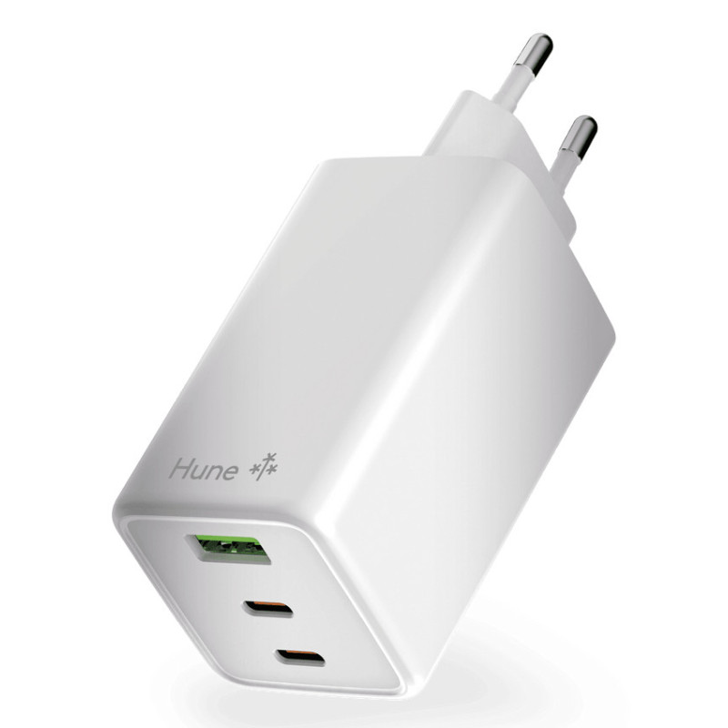 CARGADOR HUNE ECO TRIPLE 100W BLANCO NIEVE
