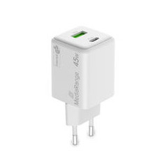 MediaRange MRMA113-2 Caricabatterie per dispositivi mobili Smartphone, Tablet Bianco AC Ricarica rapida Interno