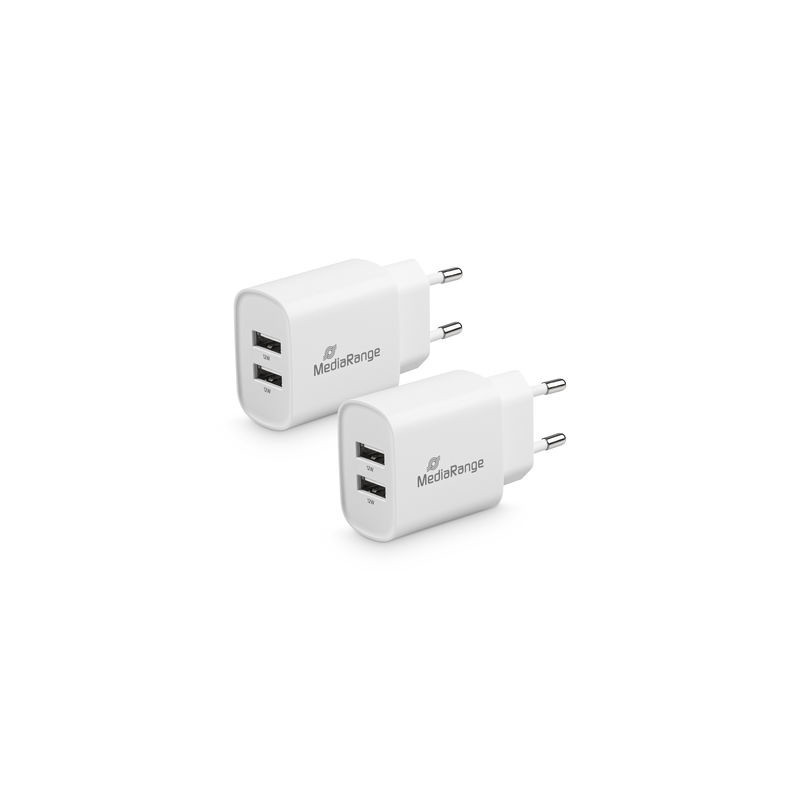 CARGADOR MEDIARANGE DUAL USB-A 12W