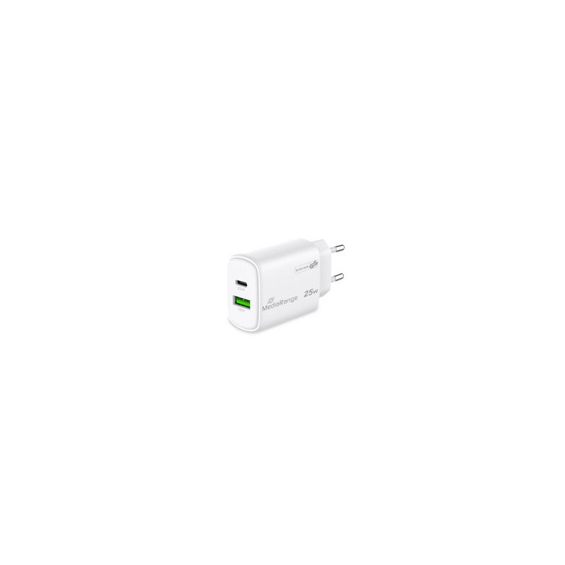 CARGADOR MEDIARANGE DUAL USB-A Y USB-C 25W
