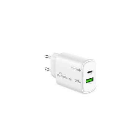 CARGADOR MEDIARANGE DUAL USB-A Y USB-C 25W