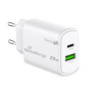 CARGADOR MEDIARANGE DUAL USB-A Y USB-C 25W