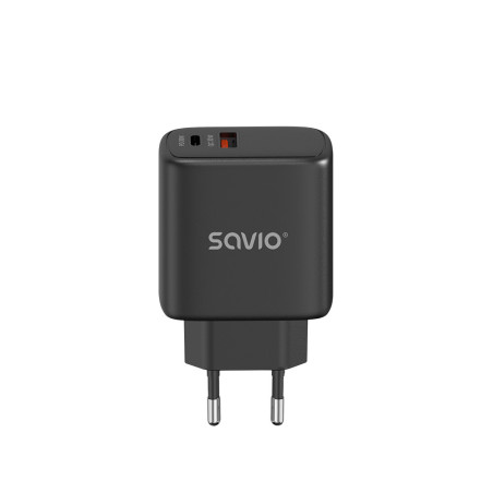 Savio LA-06 B USB Quick Charge Power Delivery 3.0 30W Internal charger Auricolare, Mouse, Tablet, Telefono, Orologio Nero