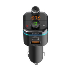 Savio TR-12 trasmettitore FM 87,6 - 107,9 MHz Bluetooth Nero