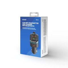 Savio TR-12 trasmettitore FM 87,6 - 107,9 MHz Bluetooth Nero
