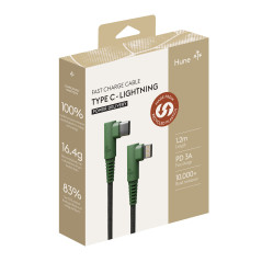 Hune AT-ACC-CA-364 cavo USB USB 2.0 1,2 m USB C USB C Lightning Verde