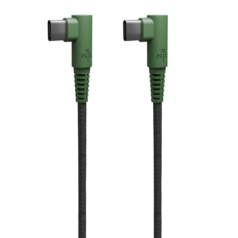 CABLE HUNE ECO USB-C A USB-C 1.2M BOSQUE
