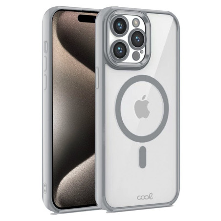COOL Accesorios COOL custodia per cellulare 17 cm (6.7") Cover Argento, Trasparente
