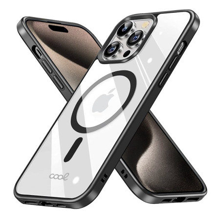 FUNDA COOL IPHONE 15 PRO MAX MAG NEGRO