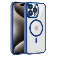 COOL Accesorios COOL custodia per cellulare 17 cm (6.7") Cover Blu, Trasparente