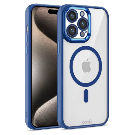 COOL Accesorios COOL custodia per cellulare 17 cm (6.7") Cover Blu, Trasparente