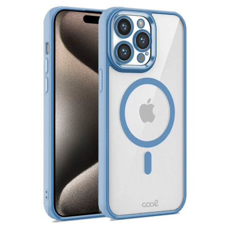 COOL Accesorios COOL custodia per cellulare 17 cm (6.7") Cover Blu, Trasparente