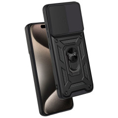 FUNDA COOL IPHONE 15 PRO MAX HARD RING NEGRO